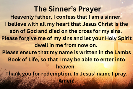 the sinner's prayer