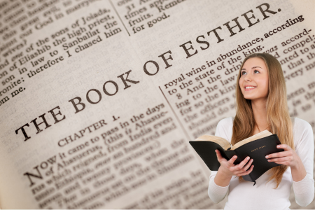 woman studying book of esther