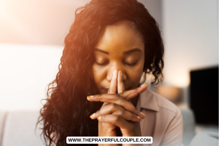 woman praying for her fatherless granddaughter