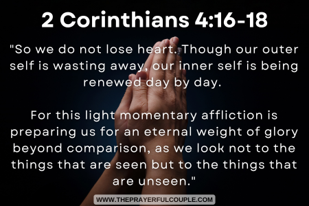 2 Corinthians 4:16-18 Saturday morning blessing