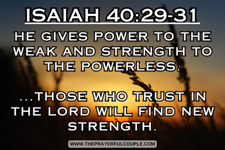 Powerful Thursday morning prayer blessing - Isaiah 40:29-31