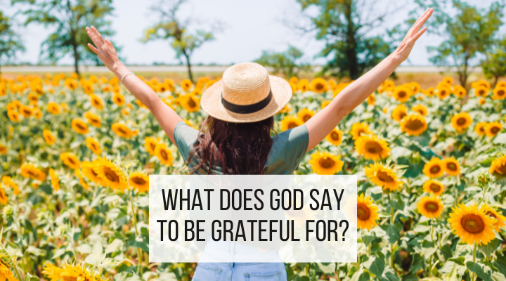 Things to be grateful for featured image - woman in sunflower field with outstretched arms