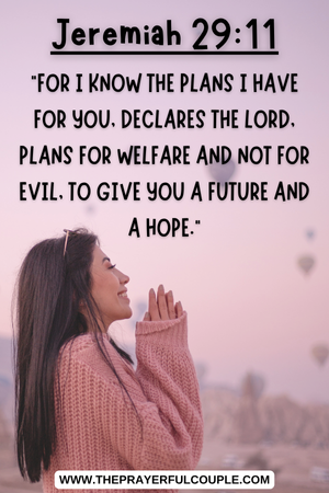 woman at canyon with balloons and scripture - Jeremiah 29:11