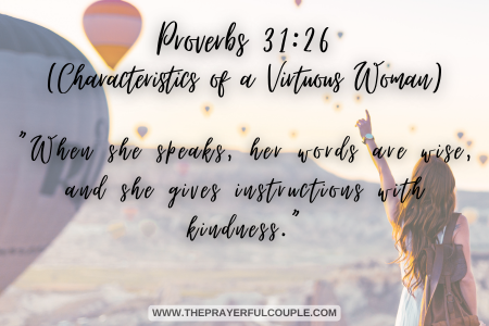 bible verse about kindness - Proverbs 31:26